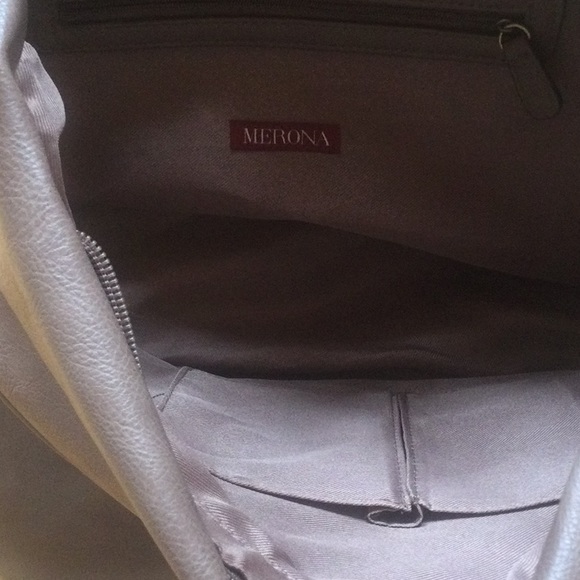 NWT Merona Brown Tan Tote Bag - Picture 4 of 13